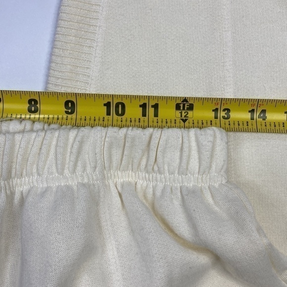 Vintage Jeremy Beau By Golden Touch Off White Stirrup Pants Size Large 80s - Picture 8 of 12